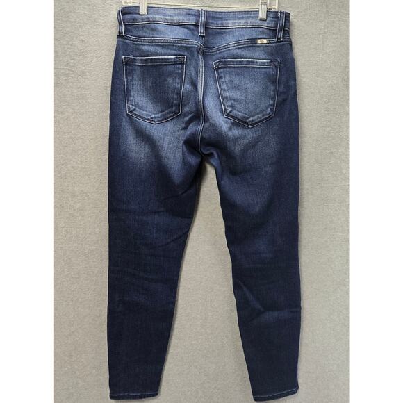 Kancan Stretch Curvy High Rise Ankle Split Jeans Size 28 - Picture 2 of 6